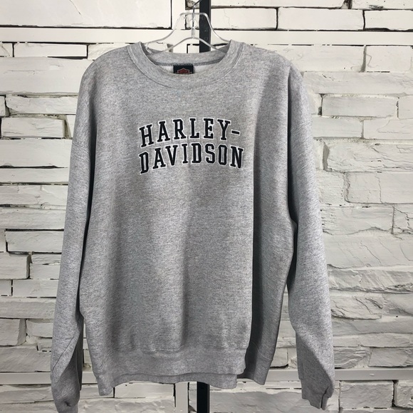 Harley-Davidson Other - Harley Davidson Sweatshirt Embroidered Grey 1910